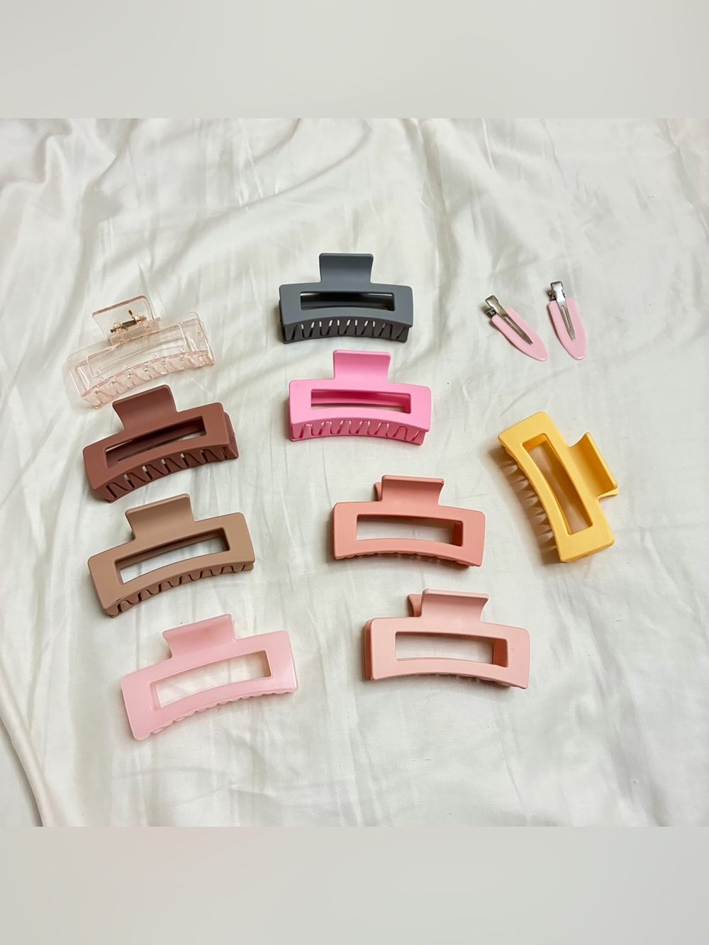 Large hair accessory claw clips bundle